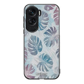 Honor 90 Lite kukka suojakuoret - Monstera Texture - Ei